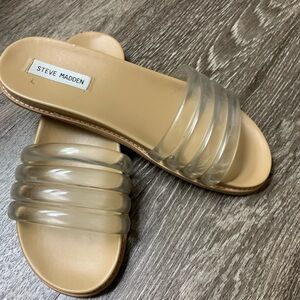Steve Madden drip clear sandals